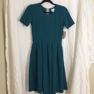 LuLaRoe Jacquard Dark Teal Amelia